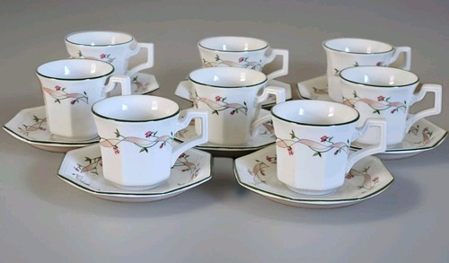 Vintage floral coffee cups - coffee, &