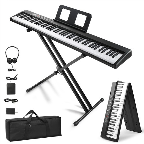 Glarry folding key - glarry, 88-key