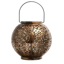Moroccan Solar Lantern Copper