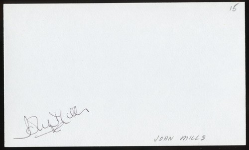 John mills d2005 - d2005, signed