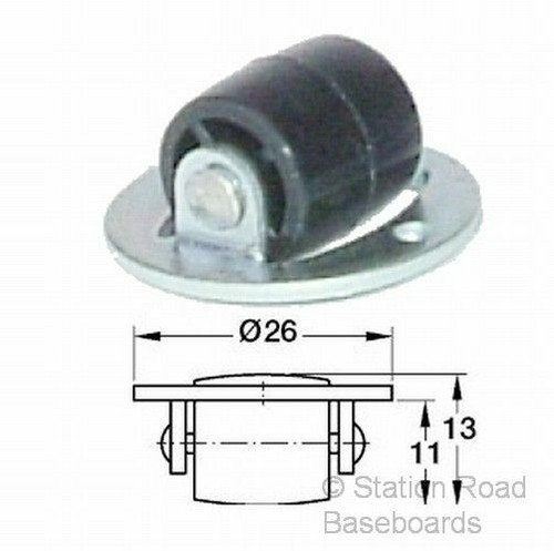 Turntable rollers for model - 6,