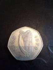 1970 Eire 50p Pence Irish