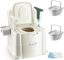 Bedside Commode, Portable Toilet for Adults, Commode Chair for Toilet (GR)
