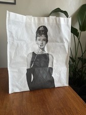 Audrey Hepburn Reusable Shopping Tote Bag Large Good Condition