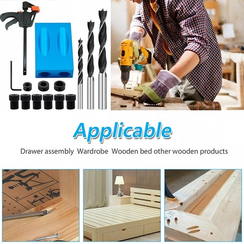 15pc pocket hole - hole, jig