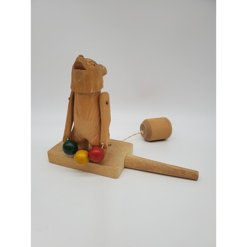 Wooden figurine bear toy - wooden,