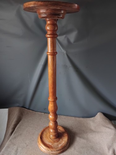 Vintage wooden pine turned - pine,