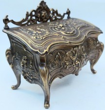 ANTIQUE BRASS MINIATURE DESK