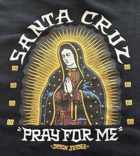 SANTA CRUZ - JASON JESSEE - GUADALUPE PRAY FOR ME - BLACK - M - SWEATSHIRT SKATE