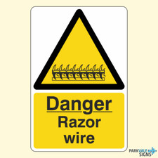 Danger Razor Wire Sign