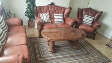 Sofa Set with matching Cabinet
