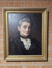 Fine 19th Century Victorian School Oil on Canvas portrait of a lady