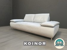 Koinor Volare 2-seat Sofa Light Blue Leather Cleaned ? Delivery Fab Condition!