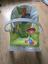 Fisher Price Rainforest Friends Infant Toddler Rocker Baby Bouncer Chair