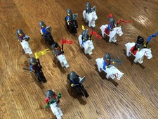 LEGO Knights and Horses. 12 Mounted Knights with Accessories and Weapons