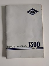 RILEY 1300 MkII SALOON ORIGINAL 1969 OWNERS INSTRUCTION & MAINTENANCE HANDBOOK