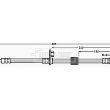 BORG & BECK Brake Hose BBH7112