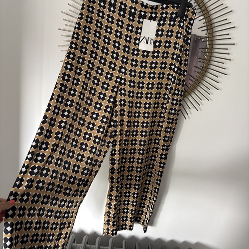 Stunning black gold wide leg - &,
