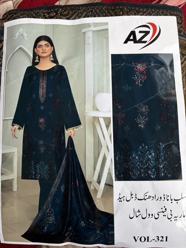 3piece unstitched pakistani - unstitched,
