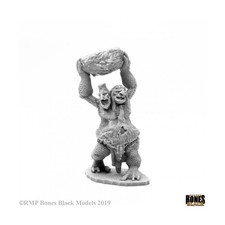 Reaper Bones Black Mini 28mm Two-Headed Troll Pack New