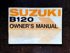 Suzuki B120 Genuine Owners Manual Oct 1971