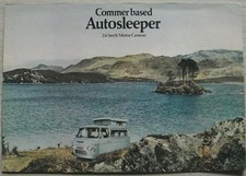 COMMER BASED AUTOSLEEPER MOTOR CARAVAN Sales Brochure c1981