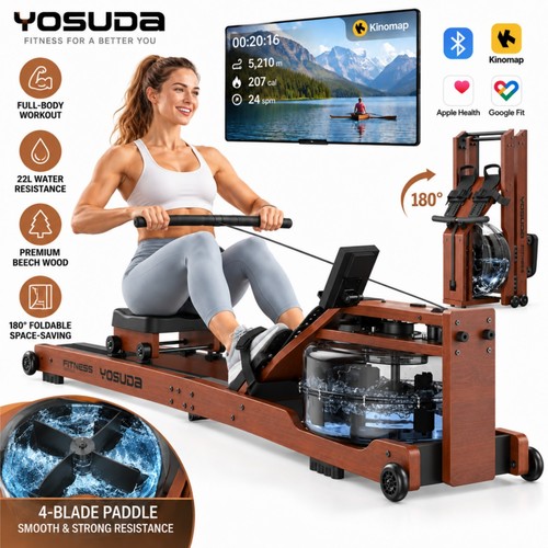 Yosuda foldable wood rowing - wood,