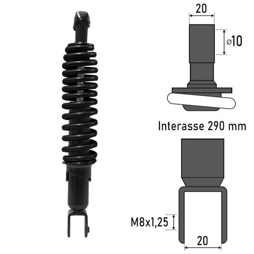 Rear shock absorber scarabeo - rear,