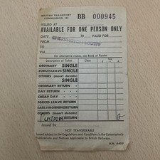 RAILWAY  TICKET,  (   Issued at. Chessington. South.  )