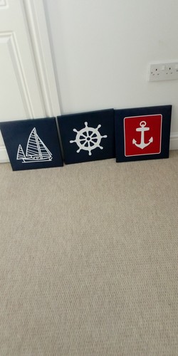 Trio nautical canvas - trio, wall