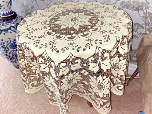Vintage cream beige polyester - vintage,