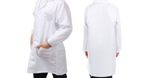 Kids lab coat dcotor scientist - dcotor,