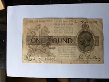 Old English £1 John Bradbury Treasury England One Pound Note E63 495832