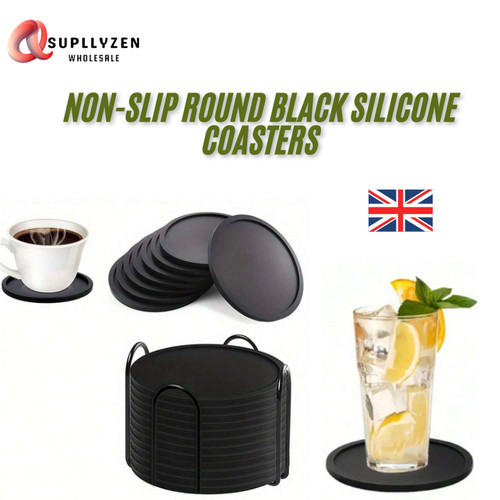 Non slip round black silicone - non-slip,