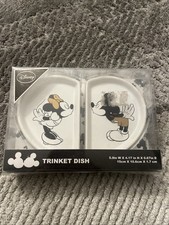 Brand New Disney Micky & Minnie Mouse Trinket Dish Set