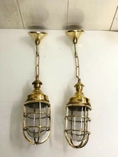 Set of 2 Nautical VNTG Brass