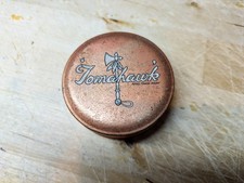 Tomahawk Typewriter Ribbon Tin, with empty Spool.