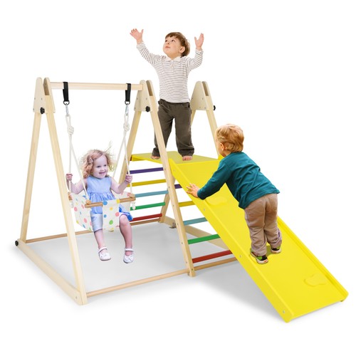 Montessori climbing set wooden - montessori,