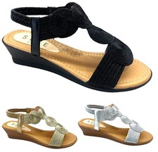 LADIES LOW HEEL WEDGE SUMMER