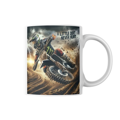Dirt bike 11oz coffee mug - dirt,