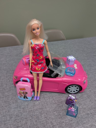 Shopping barbie with car - barbie,