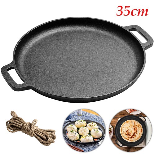 Pre seasoned 35cm cast - cast, iron