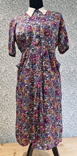 Vintage 1930s print - print, dress