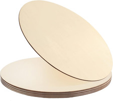5Pcs 14 Inch Wood Circles for