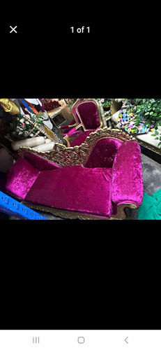 Pink velvet chaise - chaise, lounge