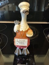 Wooden Chef Cook Duck 25cm Bamboo Duck( kiss better than cook ),