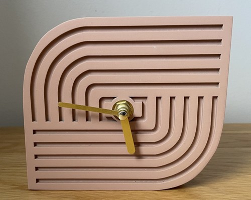 Abstract wooden desk - wooden,