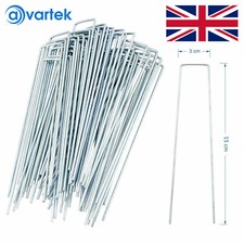 100PCS Garden Netting Pegs Stakes Turf Staples Securing Lawn U Shaped Nail Pins
