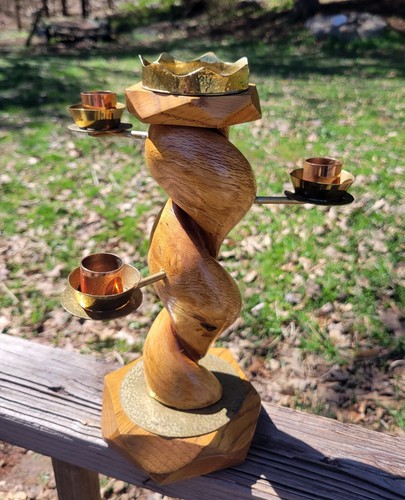 Vintage antique twisted wood - vintage,