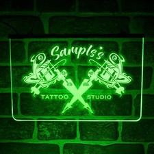 Custom Tattoo LED Neon Light Up Sign Personalised Display Art Studio Shop Parlor